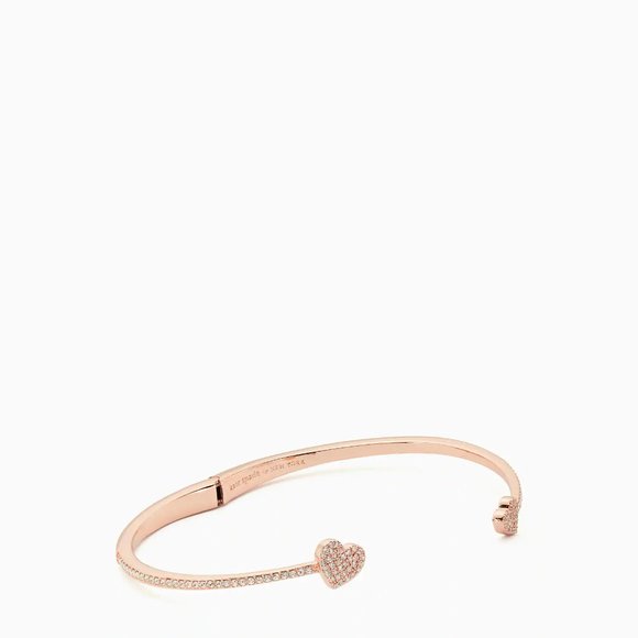 Kate Spade - Yours Truly Pave Open Hinge Cuff Bracelet - Picture 3 of 6
